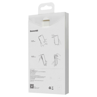 Magnetische behuizing behuizing met een standaard voor iPhone 13 Pro 6.1 '' 2021 transparant