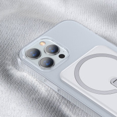 Magnetvälja korpus koos seista iPhone 13 Pro 6.1 '' '' 2021 Läbipaistev