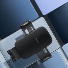 Βαθμονόμηση κάτοχος αυτοκινήτου για ένα πλεκτό τηλέφωνο μέταλλο ηλικία II μαύρο