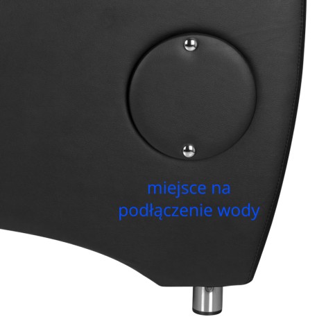 Hair System HSB46 kapperswasunit zwart — detail oppervlak