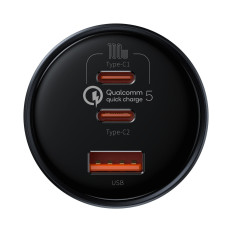 Ātra USB USB-C 160W PPS Quick Charge 5 PD Gray
