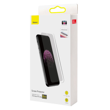 Härdat glas för iPhone 11 Pro Max / iPhone XS MAX + Monteringspositioner