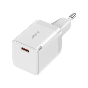 Gan3 Fast Network Polnilnik za USB-C 30W WHITE kabel