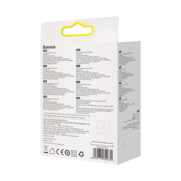 Carregador de rede rápido GAN3 para o cabo branco USB-C 30W