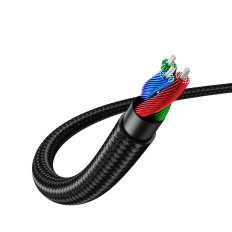 Vinkelsidans kabel AUX 2x AUX-kabel Mini Jack 3,5 mm 1m blå