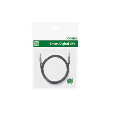 Vinkelsidans kabel AUX 2x AUX-kabel Mini Jack 3,5 mm 1m blå