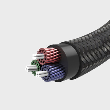 Vinkelsidans kabel AUX 2x AUX-kabel Mini Jack 3,5 mm 1m blå