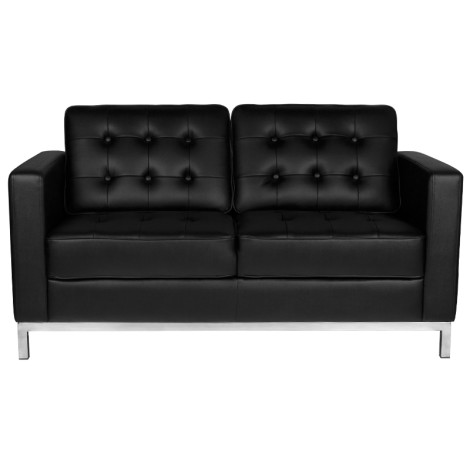 Gabbiano zithoekbank bm18019 zwart — vooraanzicht