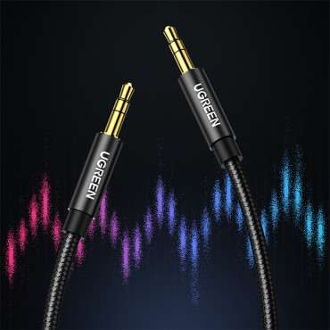 Kabel Audio Cable 2x Mini Jack 3.5mm 2m svart