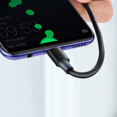 Kabel USB-adapterkabel - USB-C Snabbladdning 3.0 3a 0.25m svart
