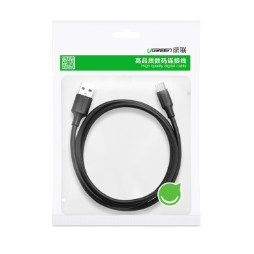 Kabel USB-adapterkabel - USB-C Snabbladdning 3.0 3a 0.25m svart