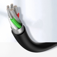 Kabel USB-adapterkabel - USB-C Snabbladdning 3.0 3a 0.25m svart