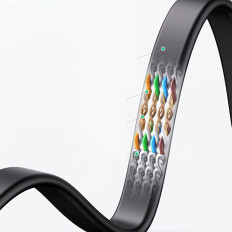 Flad netværkskabel patchcord LAN RJ45 Ethernet Cat. 6 3m sort