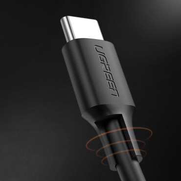 Tipo de cabo USB CBER C para carregamento e transferência de dados 3A 1m Preto