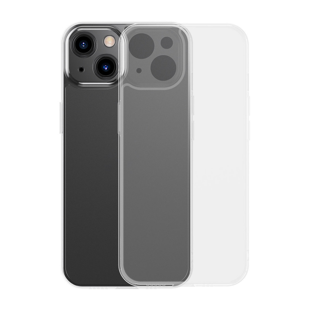 Case Cover voor iPhone 13 Rigid Housing met een GEL-transparant frame