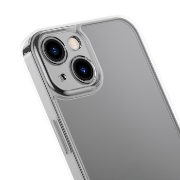 Case Cover voor iPhone 13 Rigid Housing met een GEL-transparant frame