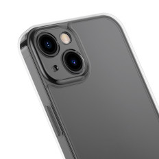 Case Cover voor iPhone 13 Rigid Housing met Gel Zwart Frame