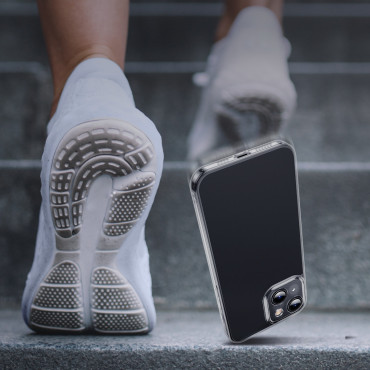 Case Cover voor iPhone 13 Rigid Housing met Gel Zwart Frame