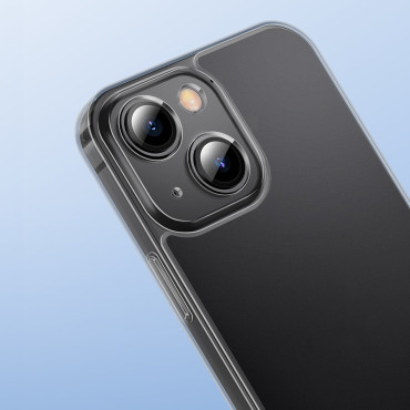 Case Cover voor iPhone 13 Rigid Housing met Gel Zwart Frame