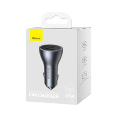 Auto lādētājs Golden Contactor Pro USB + 2x USB-C 65W Dark Grey