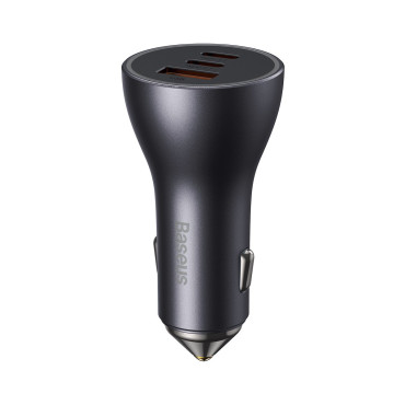 Auto lādētājs Golden Contactor Pro USB + 2x USB-C 65W Dark Grey
