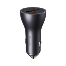 Auto lādētājs Golden Contactor Pro USB + 2x USB-C 65W Dark Grey
