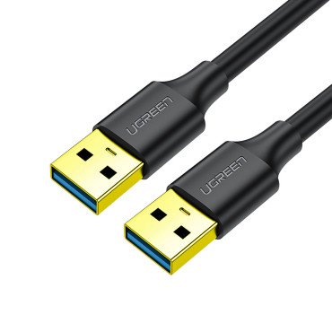 Kabeļu USB kabelis - USB 3,2 3m melns