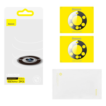 Foil sur la caméra Huawei Mate 40 Pro + 0.3mm Set de nettoyage transparent +. Ensemble de 2pcs.