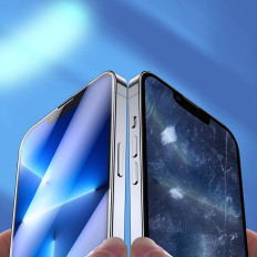Herdet glass 9h til iPhone 14 på hele Knight 2.5d FS TG-skjermsettet 5 stk.