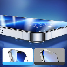 Gehard glas 9h naar iPhone 14 op de gehele ridder 2.5D FS TG-scherm Set 5pcs.