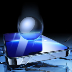 Gehard glas 9h naar iPhone 14 op de gehele ridder 2.5D FS TG-scherm Set 5pcs.