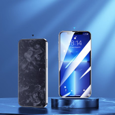 Herdet glass 9h til iPhone 14 på hele Knight 2.5d FS TG-skjermsettet 5 stk.