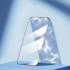 Rūdīts stikls iPhone 14 Plus uz visu ekrānu ar caurspīdīgu bruņinieku 2.5D TG rāmi