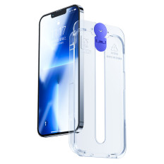 Verre trempé pour iPhone 14 Pro Max avec un chevalier transparent