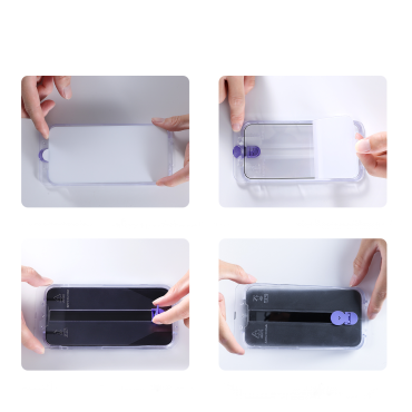Tvrzené sklo pro iPhone 14 Pro Max s transparentním rytířem