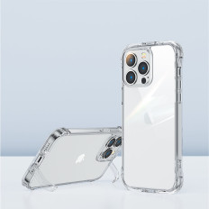 Custodia per custodia per iPhone 14 Custodia corazzata con ganci Cassa trasparente