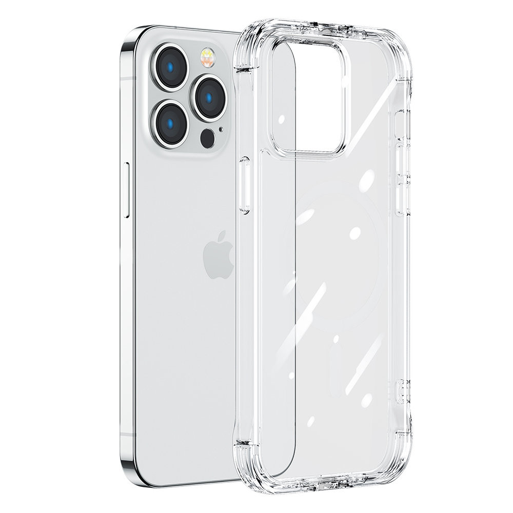 Case Cover for iPhone 14 Pro Max Armored Housing with Hooks Transparent Base