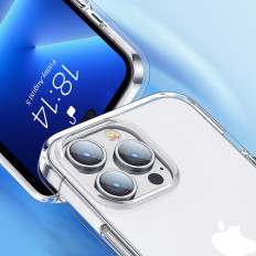 Rugalmas eset tok iPhone 14 tartós tok ház átlátszó 14x