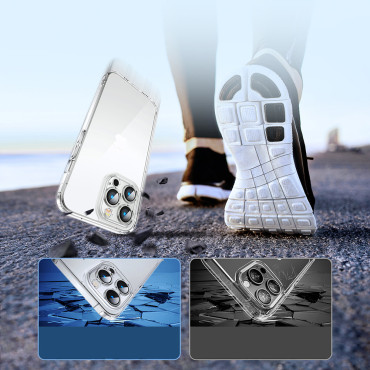Juhtum iPhone 14 pluss vastupidavast korpus läbipaistev 14D