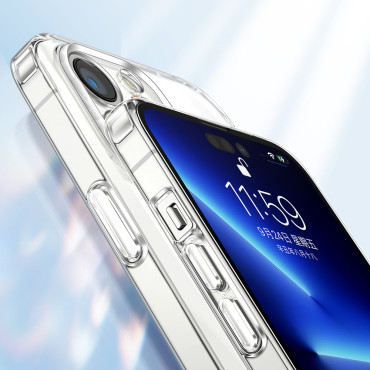 Juhtum iPhone 14 pluss vastupidavast korpus läbipaistev 14D