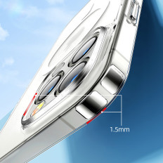 Caso magnético para iPhone 14 plus compatível com magsafe transparente 14D