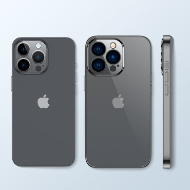 Case gélové puzdro pre iPhone 14 kryt s kovovým rámom 14q čierny