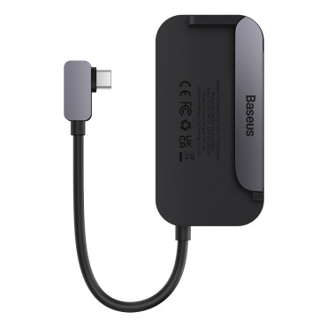 6W1 padjoy rumbas izplatītājs planšetdatoram USB-C HDMI SD TF Dark Grey