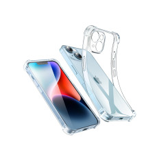 Custodia in gel per iPhone 14 Plus con cassa protettiva rinforzata trasparente