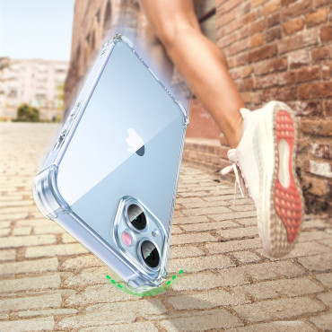 Caja de gel para iPhone 14 Plus con caja de protección protectora reforzada transparente