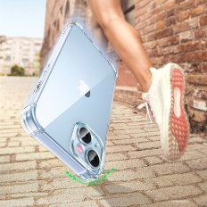 Caja de gel para iPhone 14 Plus con caja de protección protectora reforzada transparente