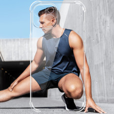 Geel-kotelo iPhone 14 Plus -ohjelmalle, jossa on vahvistettu suojakotelo läpinäkyvä