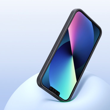 Funda para teléfono de silicona flexible para iPhone 14 Plus Funda protectora negra