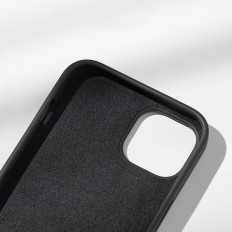 Paindlik silikooniga telefonikott iPhone 14 pluss kaitsekottide mustaks