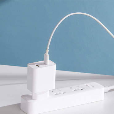 Carregador de rede rápida xiaomi travel carregador combo USB / USB-C 33W PD Biała
